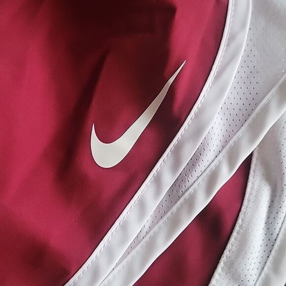 NEW 2 PAIRS NIKE Dri Fit Shorts Bundle Red Burgundy M L Track Running Volley - Picture 10 of 13